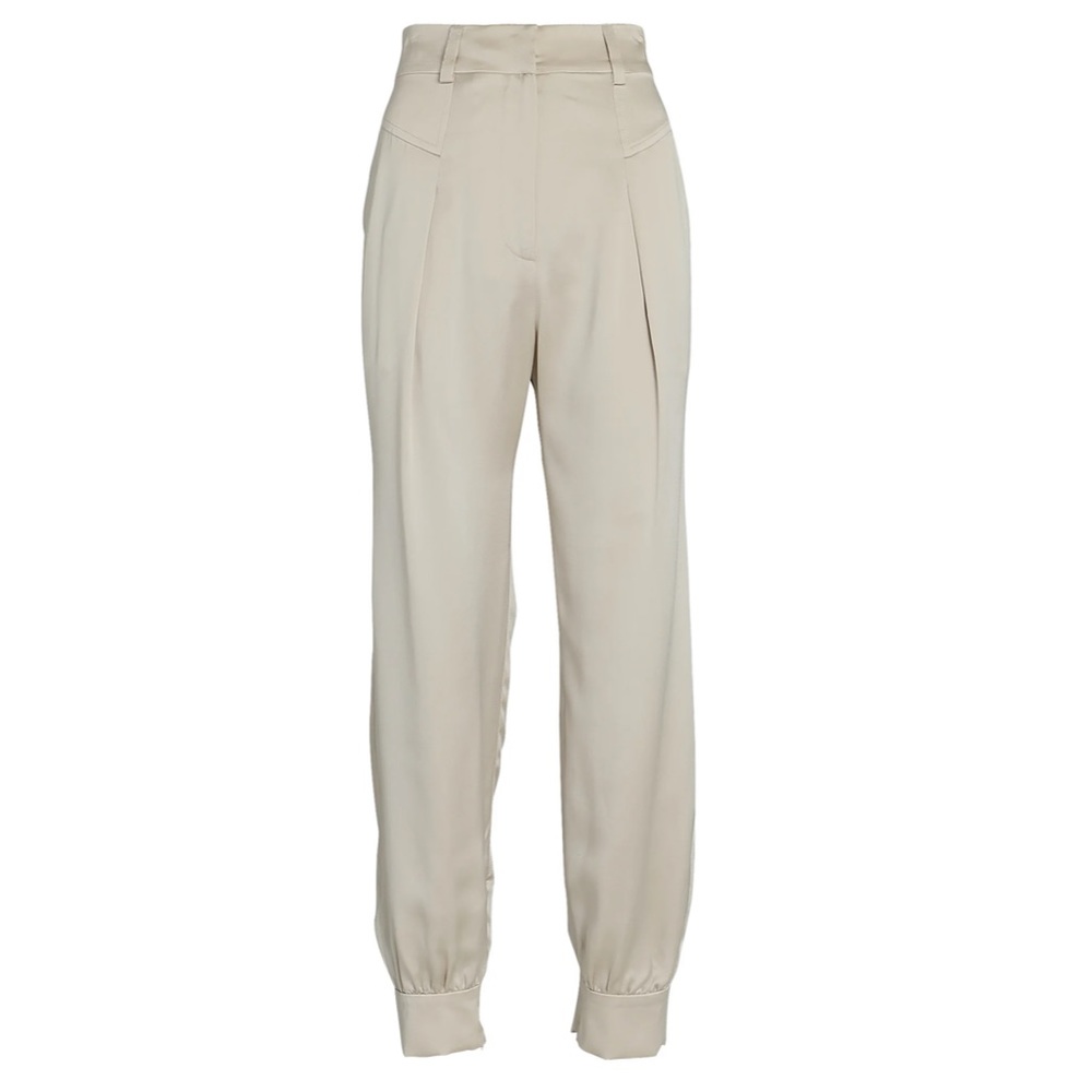 Intermix silk tapered pants